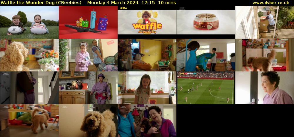Waffle the Wonder Dog (CBeebies) Monday 4 March 2024 17:15 - 17:25