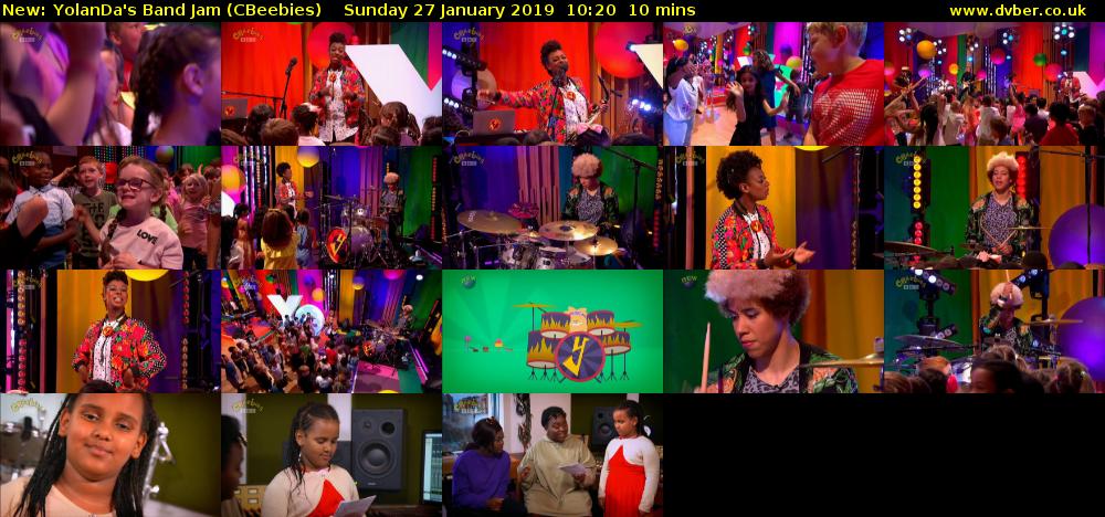 YolanDa's Band Jam (CBeebies) Sunday 27 January 2019 10:20 - 10:30