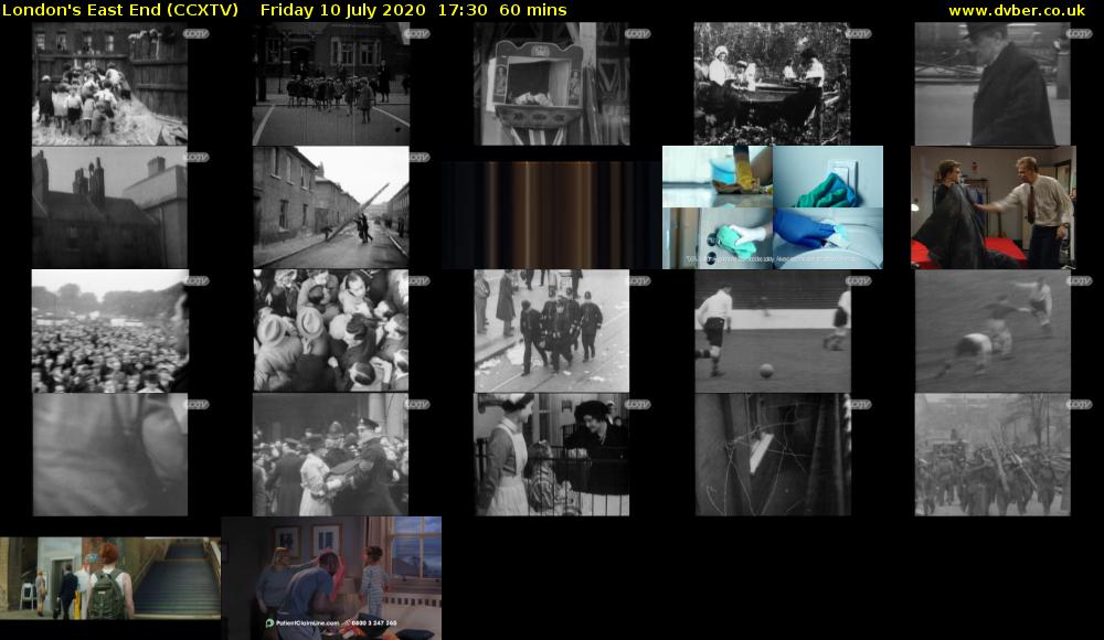 London's East End (CCXTV) Friday 10 July 2020 17:30 - 18:30