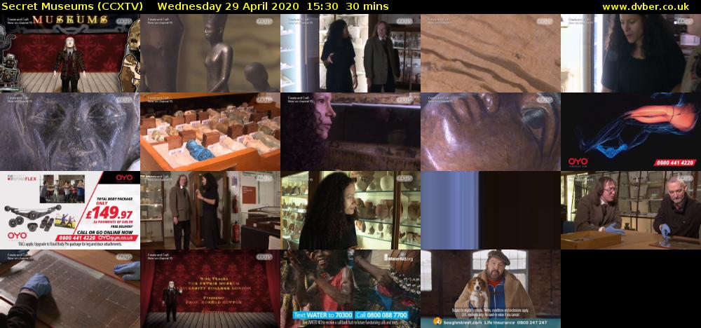 Secret Museums (CCXTV) Wednesday 29 April 2020 15:30 - 16:00