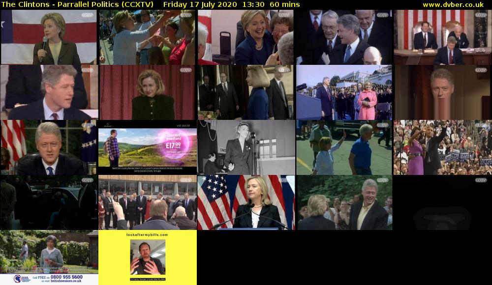 The Clintons - Parrallel Politics (CCXTV) Friday 17 July 2020 13:30 - 14:30