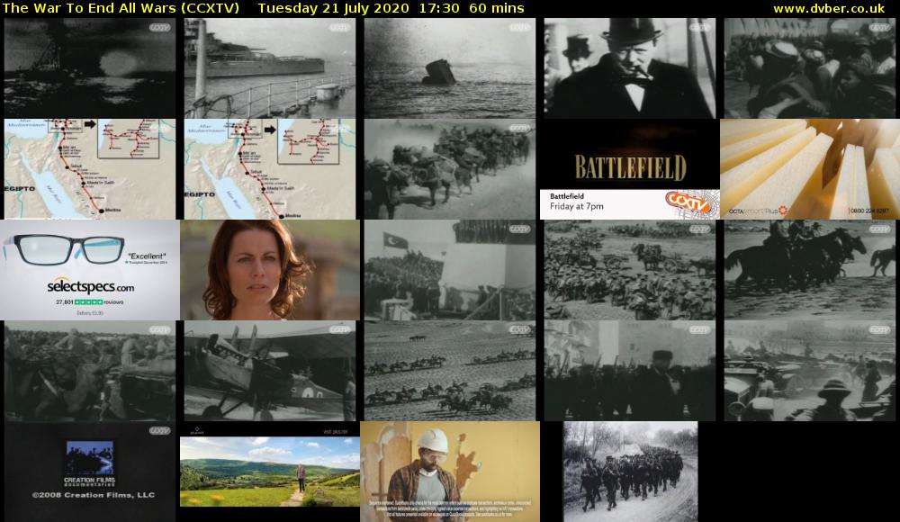 The War To End All Wars (CCXTV) Tuesday 21 July 2020 17:30 - 18:30
