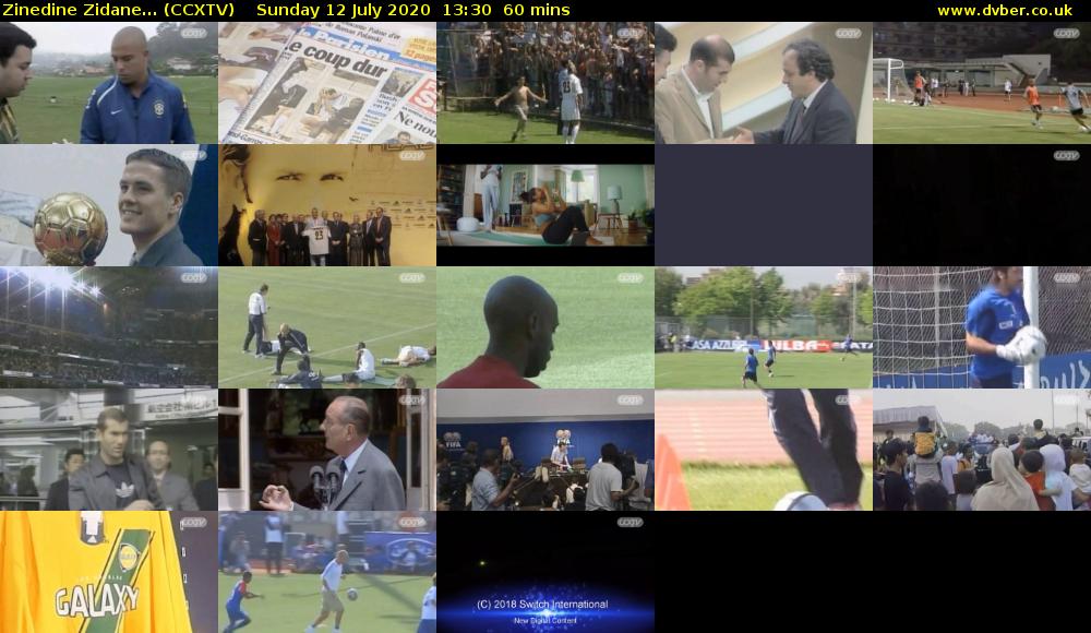 Zinedine Zidane... (CCXTV) Sunday 12 July 2020 13:30 - 14:30