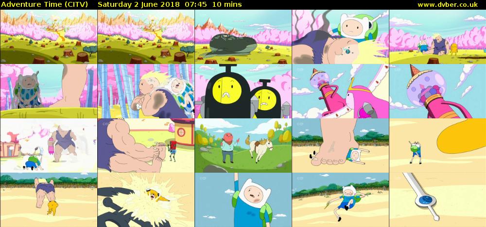 Adventure Time (CITV) Saturday 2 June 2018 07:45 - 07:55