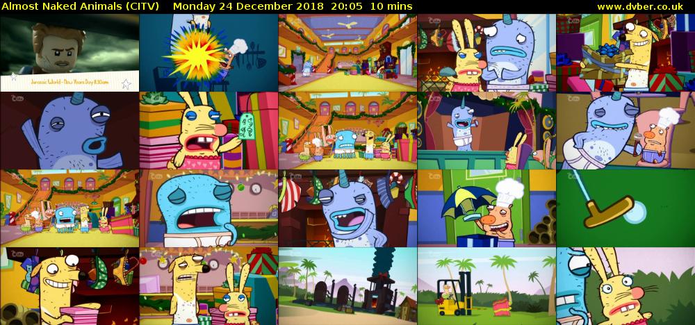 Almost Naked Animals (CITV) Monday 24 December 2018 20:05 - 20:15
