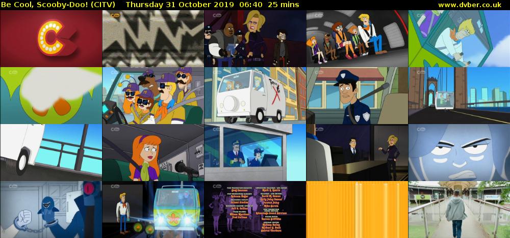 Be Cool, Scooby-Doo! (CITV) Thursday 31 October 2019 06:40 - 07:05