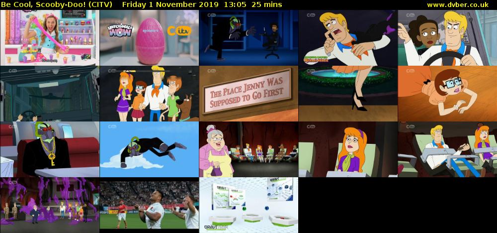 Be Cool, Scooby-Doo! (CITV) Friday 1 November 2019 13:05 - 13:30