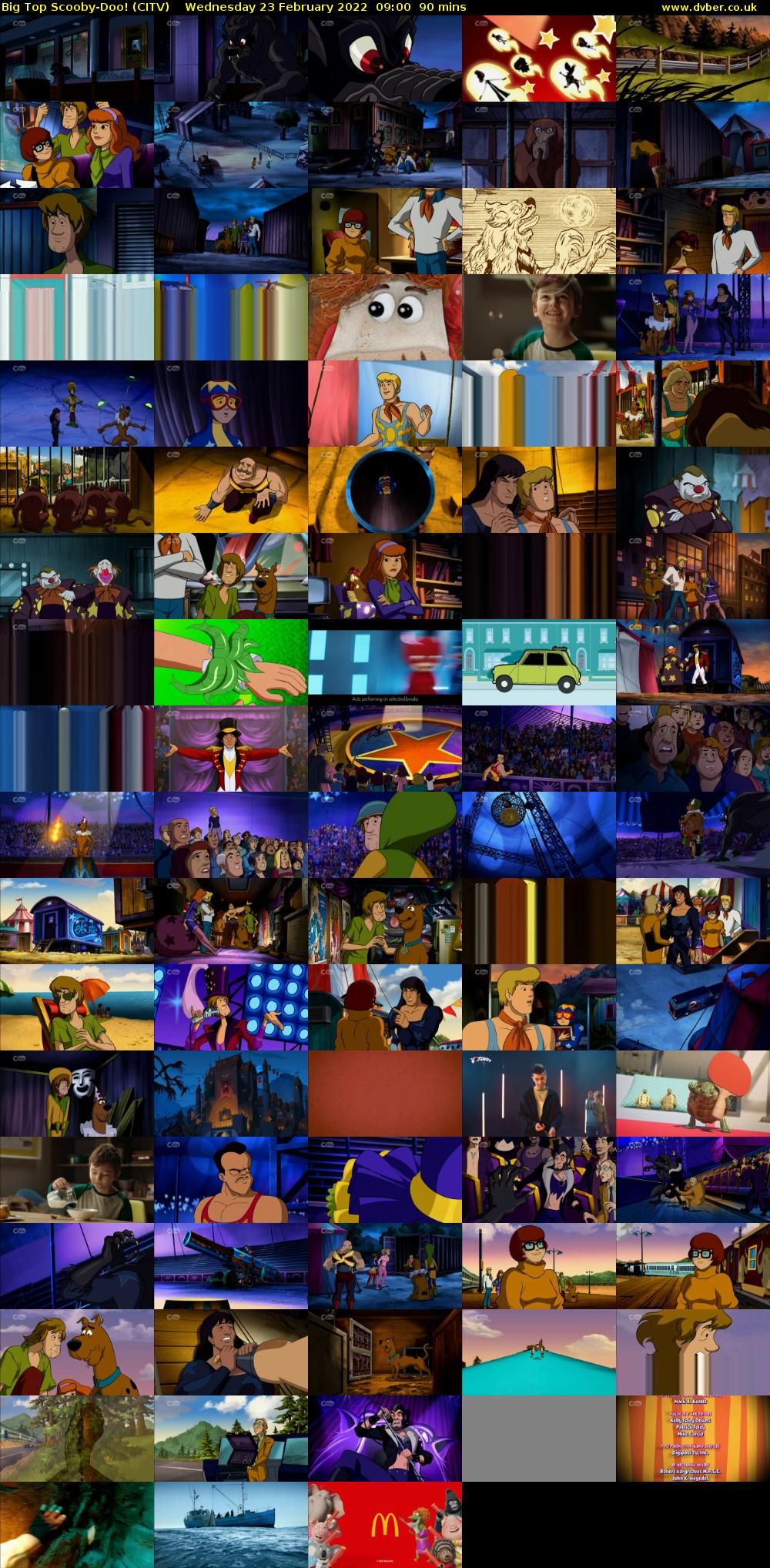 Big Top Scooby-Doo! (CITV) Wednesday 23 February 2022 09:00 - 10:30