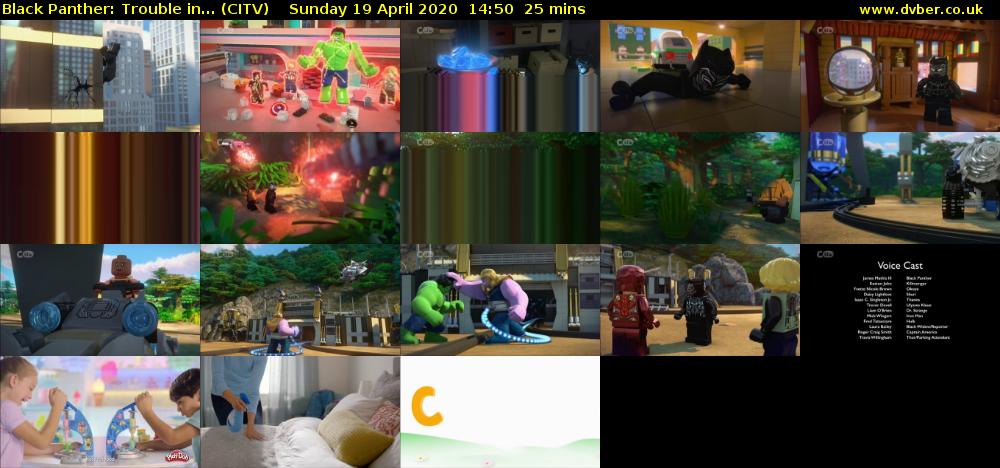 Black Panther: Trouble in... (CITV) Sunday 19 April 2020 14:50 - 15:15