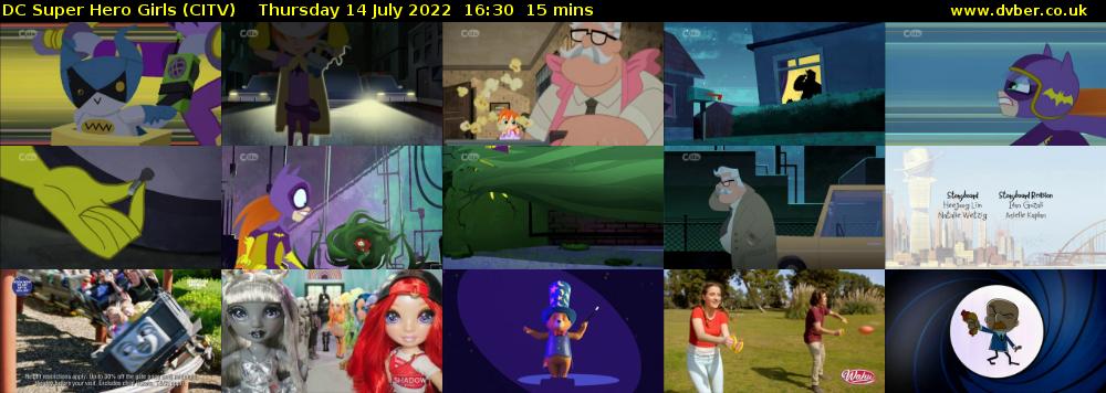 DC Super Hero Girls (CITV) Thursday 14 July 2022 16:30 - 16:45