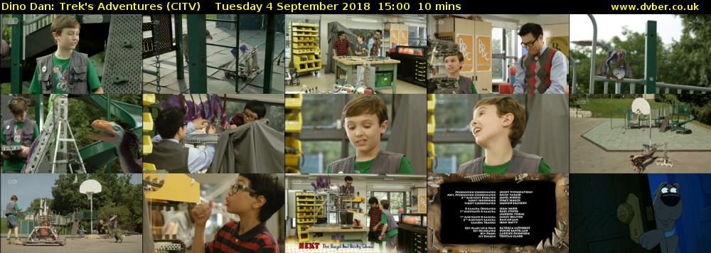 Dino Dan: Trek's Adventures (CITV) Tuesday 4 September 2018 15:00 - 15:10