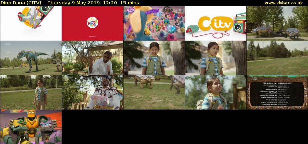 Dino Dana (CITV) Thursday 9 May 2019 12:20 - 12:35