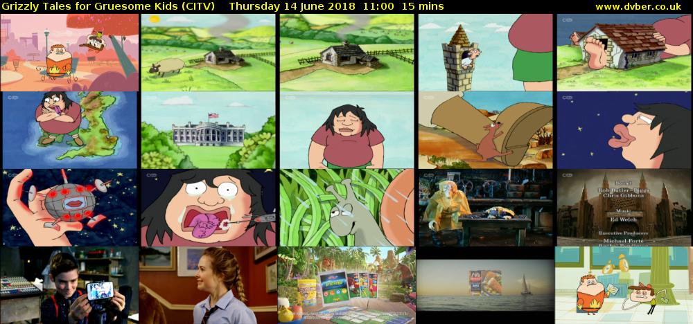 Grizzly Tales for Gruesome Kids (CITV) Thursday 14 June 2018 11:00 - 11:15