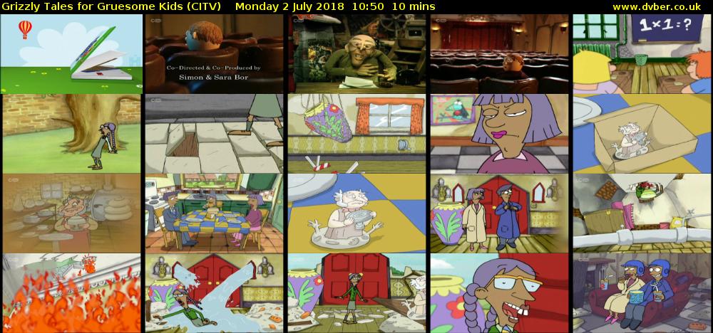 Grizzly Tales for Gruesome Kids (CITV) Monday 2 July 2018 10:50 - 11:00