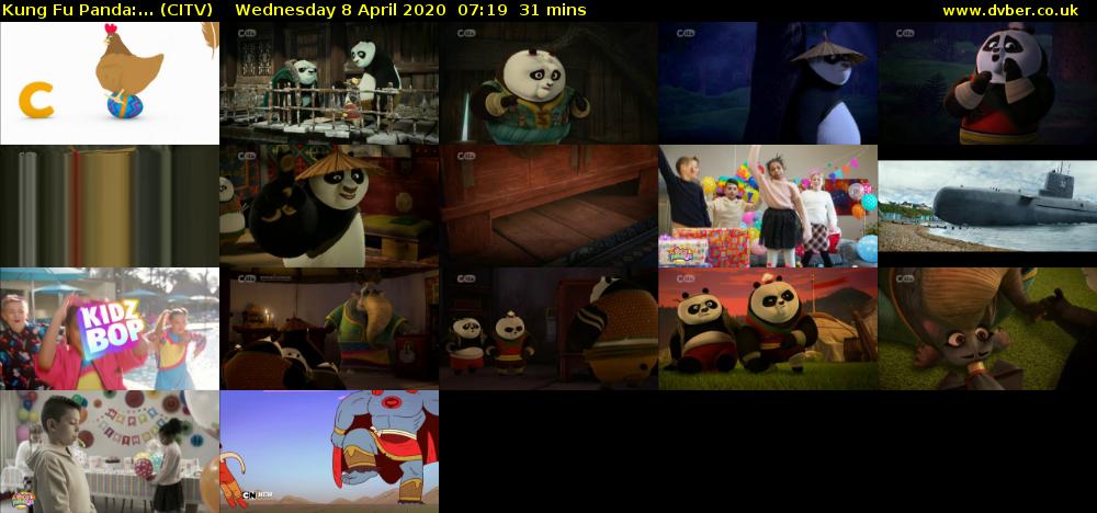 Kung Fu Panda:... (CITV) Wednesday 8 April 2020 07:19 - 07:50