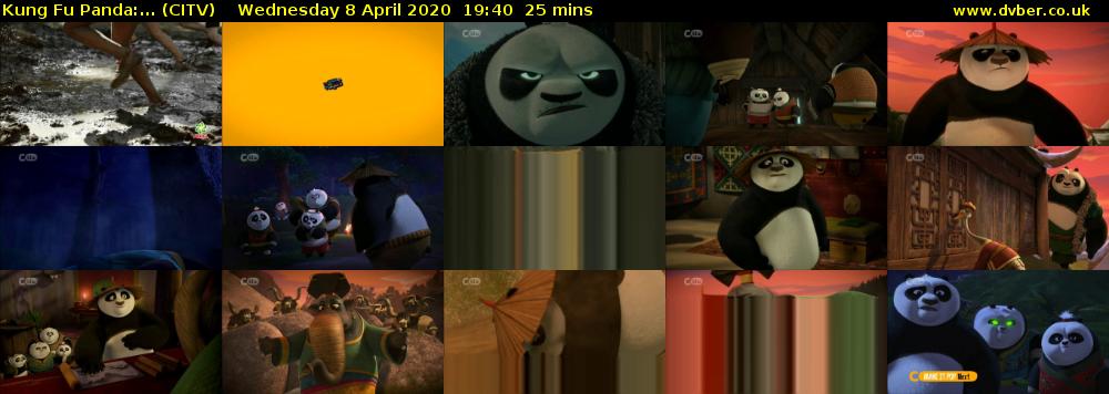 Kung Fu Panda:... (CITV) Wednesday 8 April 2020 19:40 - 20:05