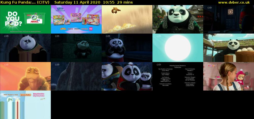 Kung Fu Panda:... (CITV) Saturday 11 April 2020 10:55 - 11:24