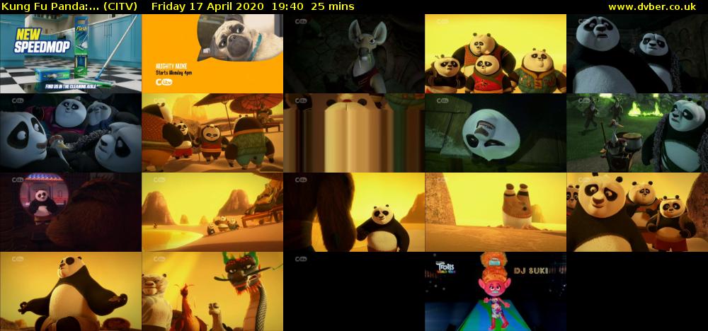 Kung Fu Panda:... (CITV) Friday 17 April 2020 19:40 - 20:05