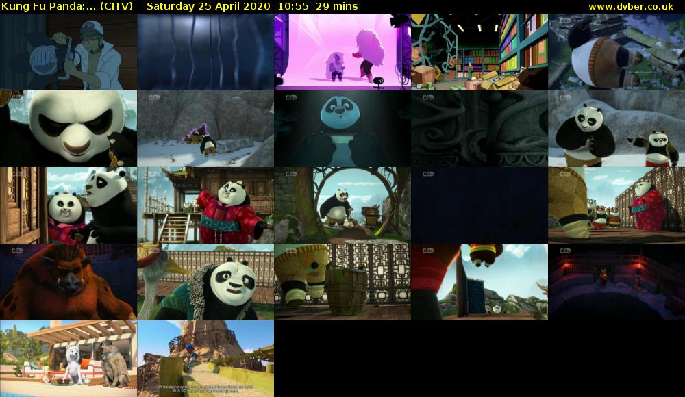 Kung Fu Panda:... (CITV) Saturday 25 April 2020 10:55 - 11:24