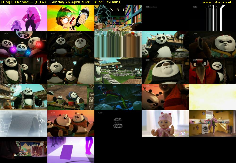 Kung Fu Panda:... (CITV) Sunday 26 April 2020 10:55 - 11:24