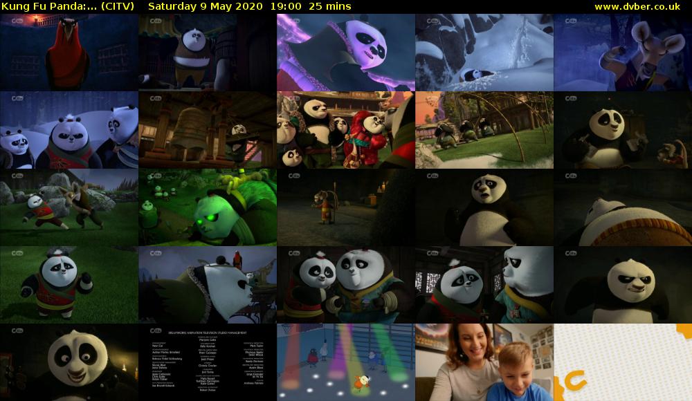 Kung Fu Panda:... (CITV) Saturday 9 May 2020 19:00 - 19:25