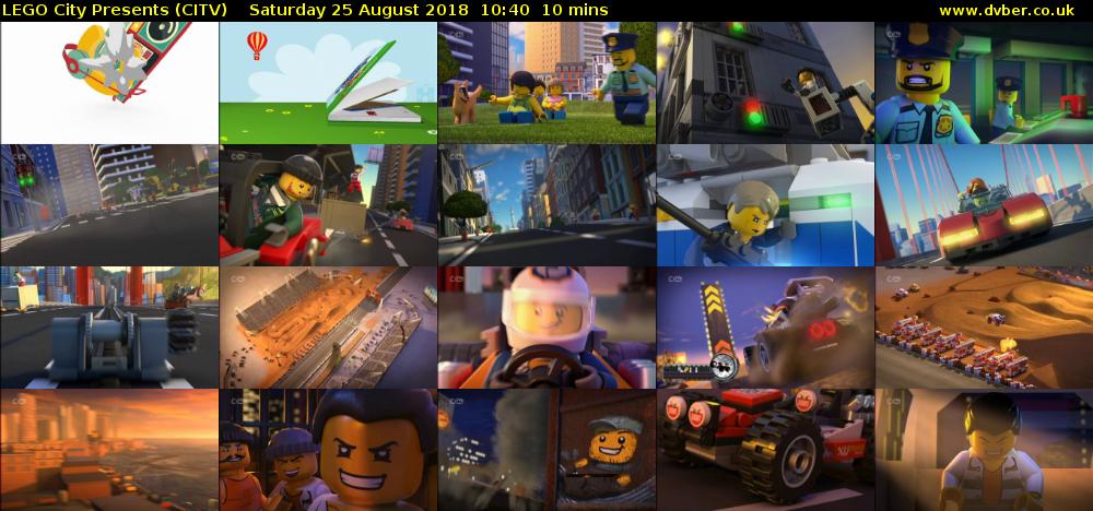 LEGO City Presents (CITV) Saturday 25 August 2018 10:40 - 10:50
