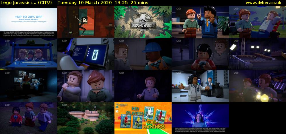 Lego Jurassic:... (CITV) Tuesday 10 March 2020 13:25 - 13:50
