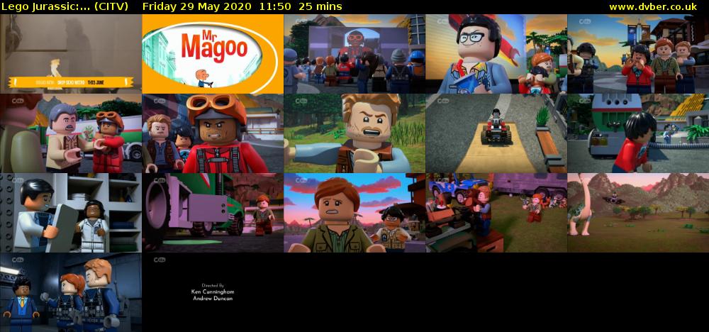 Lego Jurassic:... (CITV) Friday 29 May 2020 11:50 - 12:15