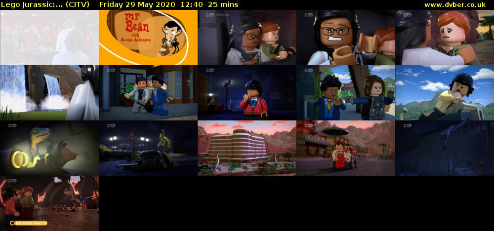 Lego Jurassic:... (CITV) Friday 29 May 2020 12:40 - 13:05