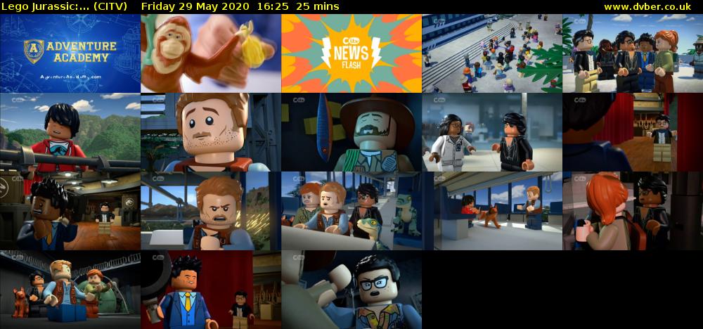 Lego Jurassic:... (CITV) Friday 29 May 2020 16:25 - 16:50