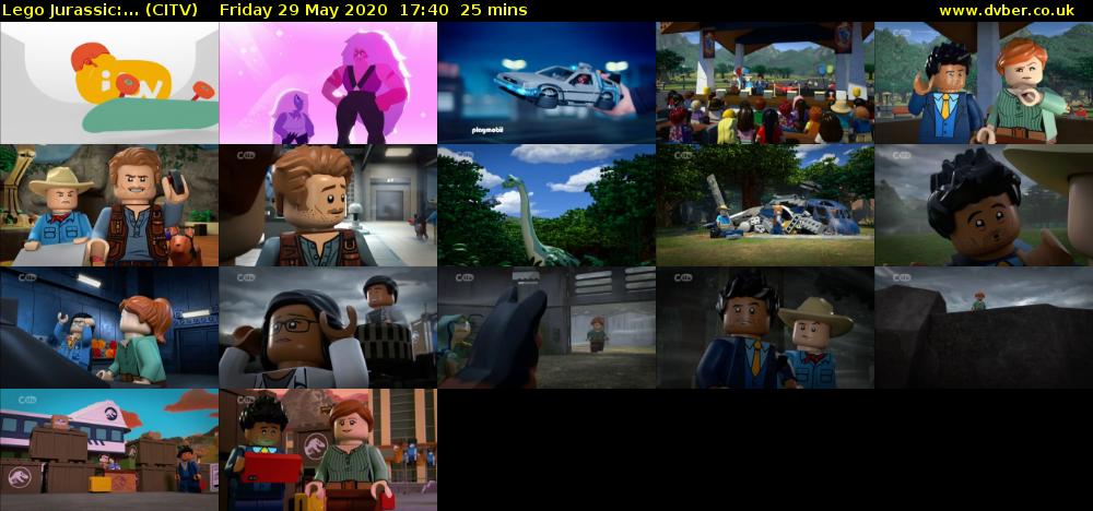Lego Jurassic:... (CITV) Friday 29 May 2020 17:40 - 18:05
