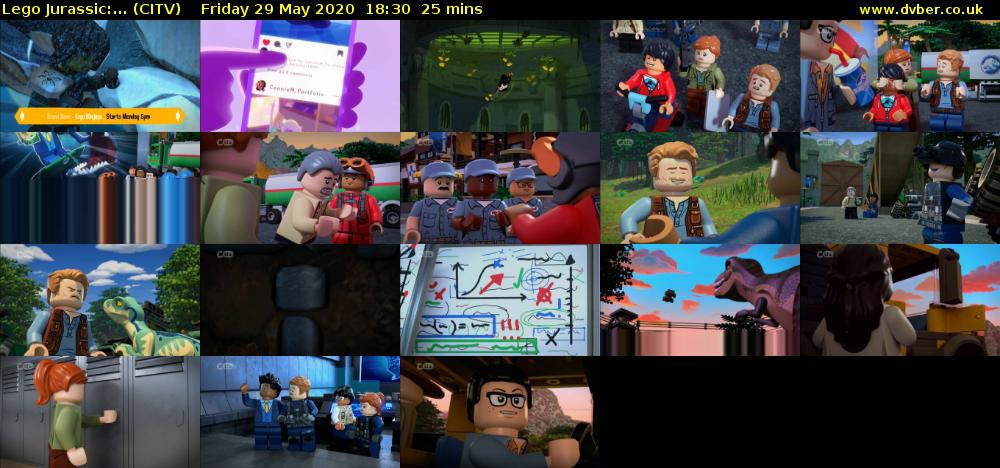 Lego Jurassic:... (CITV) Friday 29 May 2020 18:30 - 18:55