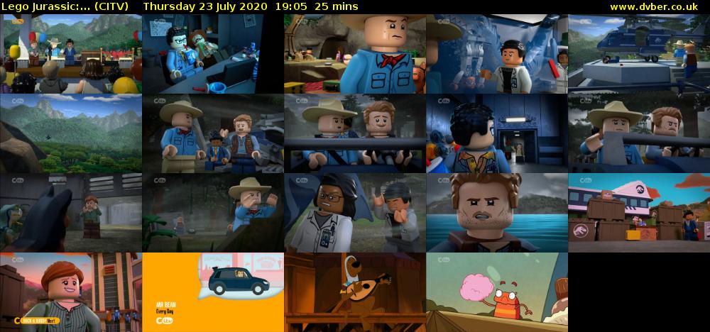 Lego Jurassic:... (CITV) Thursday 23 July 2020 19:05 - 19:30