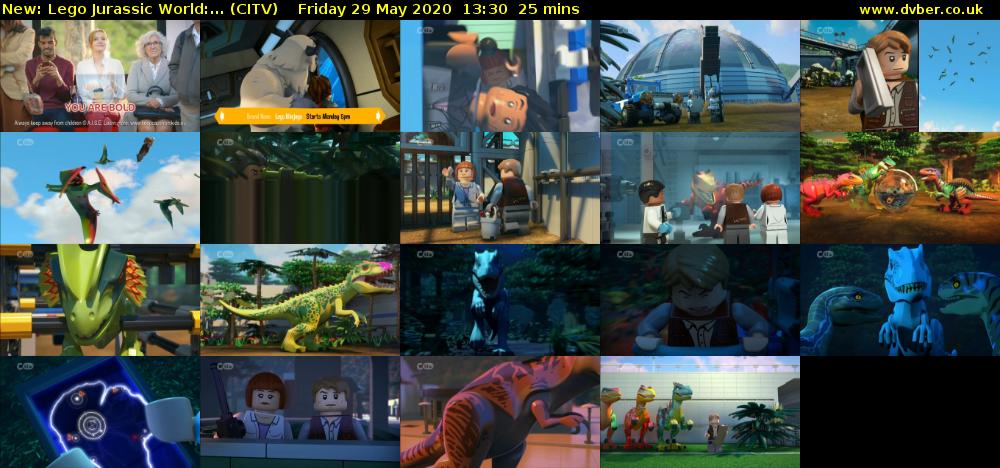 Lego Jurassic World:... (CITV) Friday 29 May 2020 13:30 - 13:55