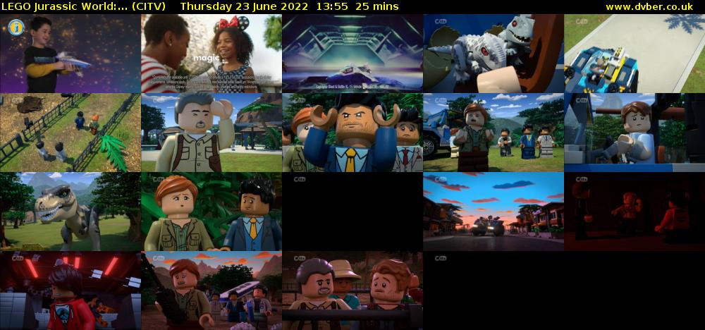 Lego Jurassic World:... (CITV) Thursday 23 June 2022 13:55 - 14:20