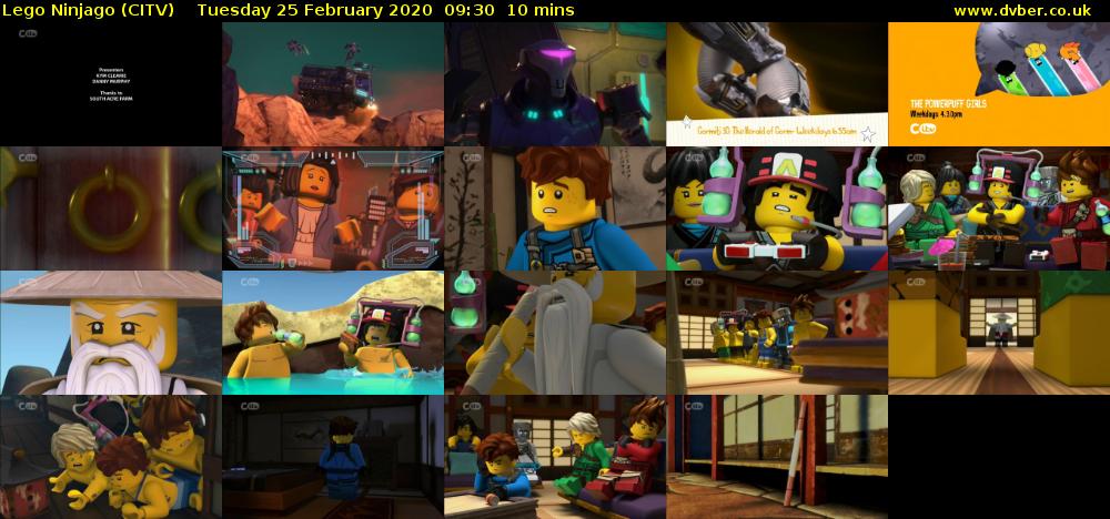 Lego Ninjago (CITV) Tuesday 25 February 2020 09:30 - 09:40