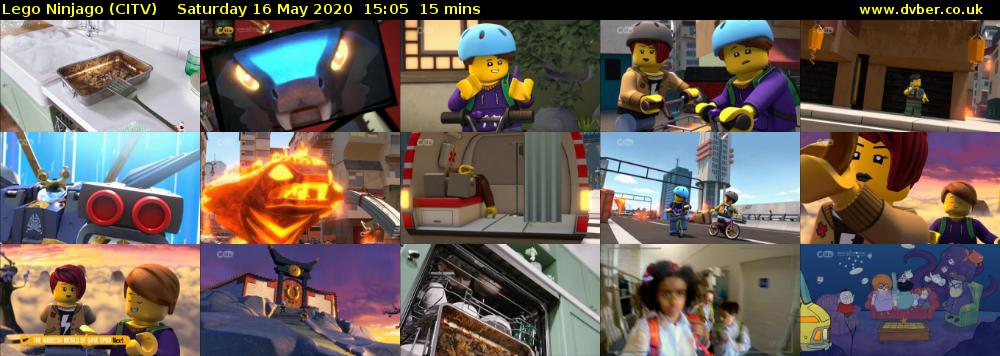 Lego Ninjago (CITV) Saturday 16 May 2020 15:05 - 15:20
