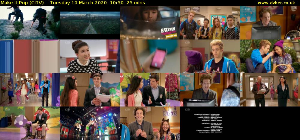Make It Pop (CITV) Tuesday 10 March 2020 10:50 - 11:15
