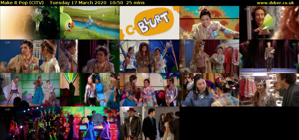 Make It Pop (CITV) Tuesday 17 March 2020 10:50 - 11:15