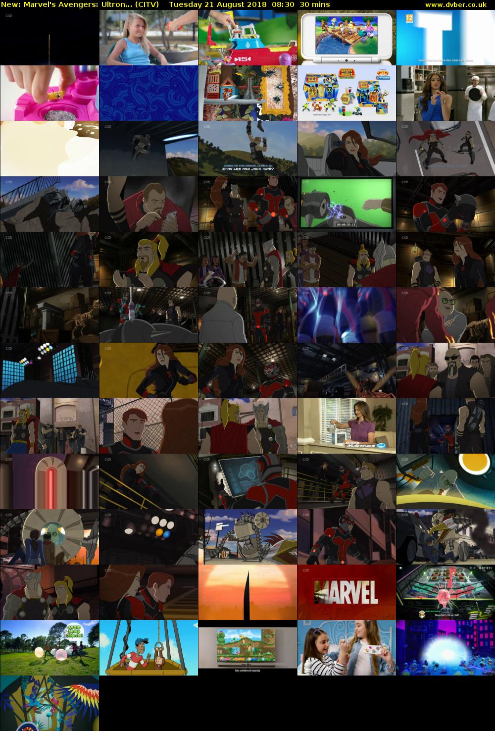 Marvel's Avengers: Ultron... (CITV) Tuesday 21 August 2018 08:30 - 09:00