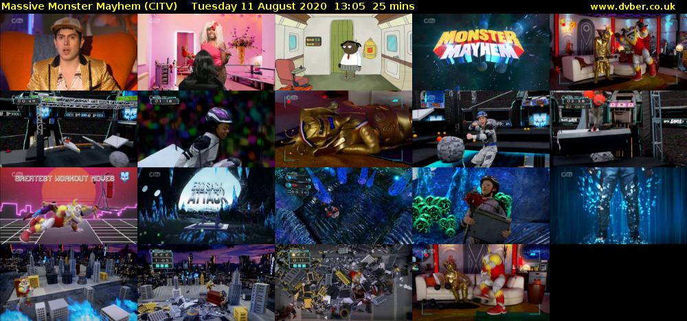 Massive Monster Mayhem (CITV) Tuesday 11 August 2020 13:05 - 13:30