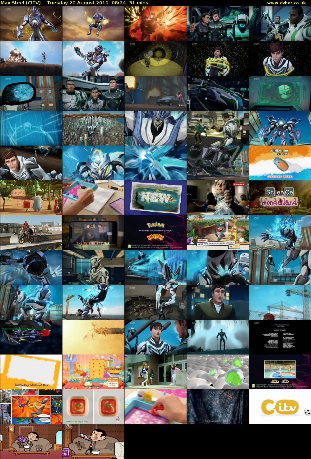 Max Steel (CITV) Tuesday 20 August 2019 08:24 - 08:55