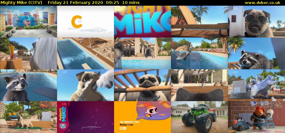 Mighty Mike (CITV) Friday 21 February 2020 09:25 - 09:35