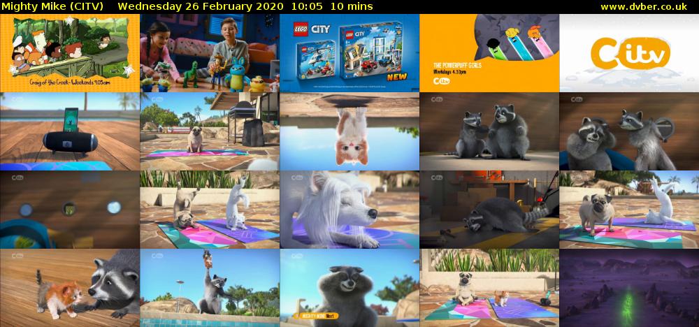Mighty Mike (CITV) Wednesday 26 February 2020 10:05 - 10:15