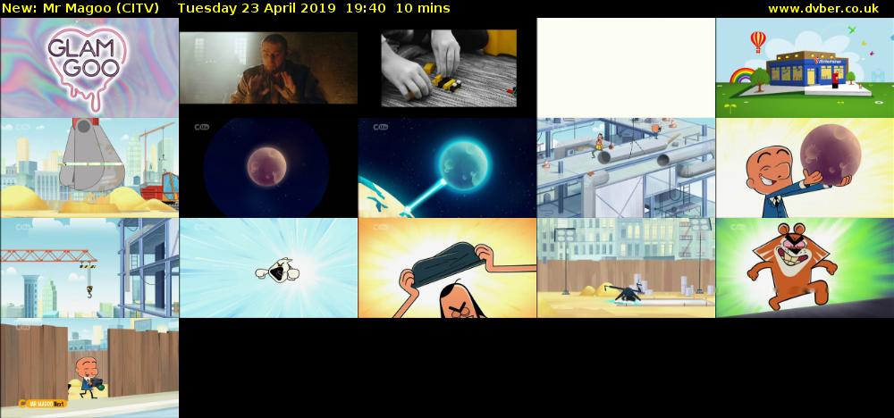 Mr Magoo (CITV) Tuesday 23 April 2019 19:40 - 19:50