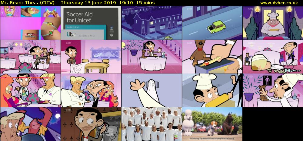 Mr. Bean: The... (CITV) Thursday 13 June 2019 19:10 - 19:25