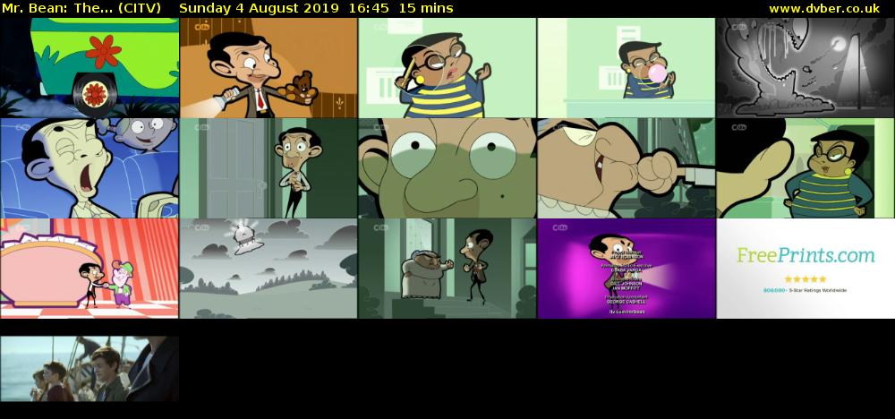 Mr. Bean: The... (CITV) Sunday 4 August 2019 16:45 - 17:00
