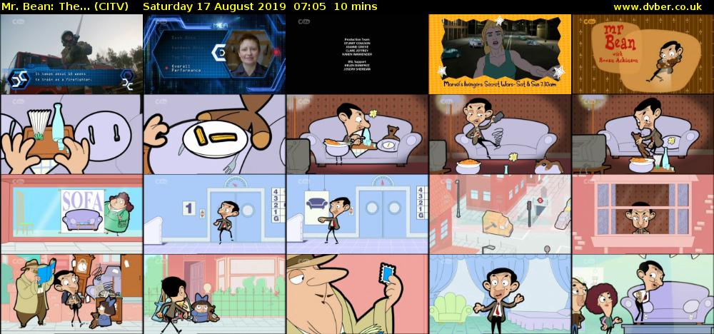 Mr. Bean: The... (CITV) Saturday 17 August 2019 07:05 - 07:15