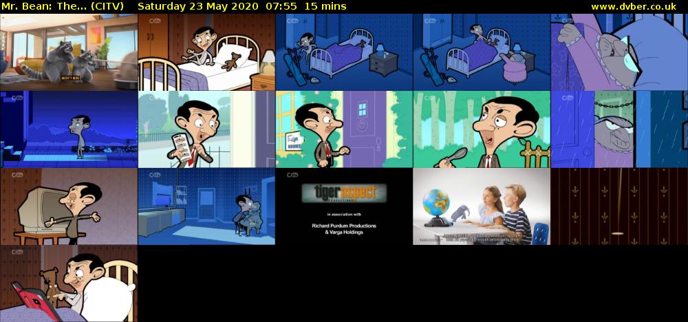 Mr. Bean: The... (CITV) Saturday 23 May 2020 07:55 - 08:10