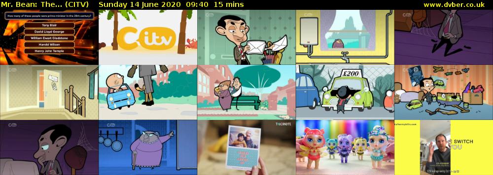 Mr. Bean: The... (CITV) Sunday 14 June 2020 09:40 - 09:55